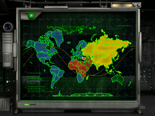 Mayday: Conflict Earth (Windows) screenshot: World map