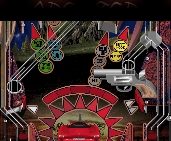 Pinball Brain Damage (Amiga) screenshot: Hypervolution: middle part