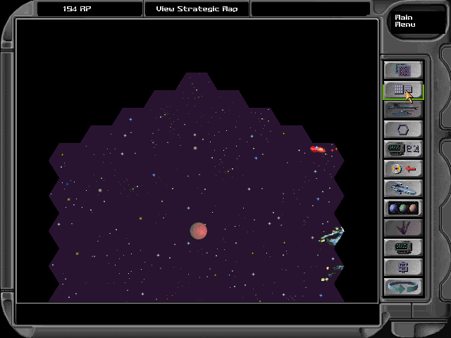 Star General (DOS) screenshot: Space view