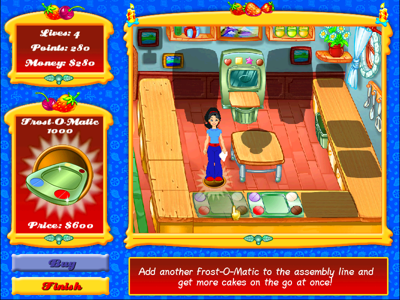 Cake Mania (Windows) screenshot: Shopping screen