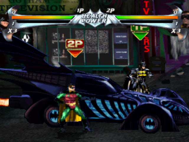 Batman Forever (PlayStation) screenshot: Beginning of the first level.
