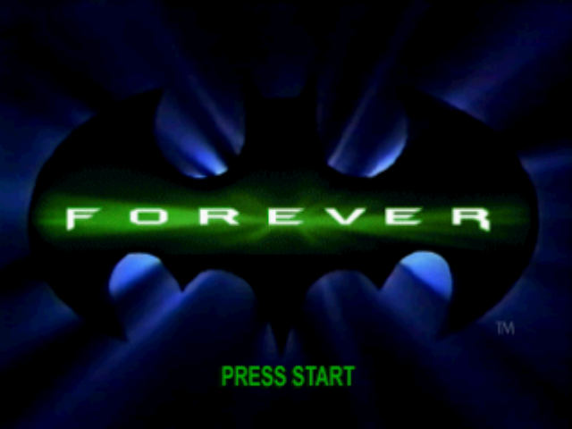 Batman Forever (PlayStation) screenshot: Title screen.