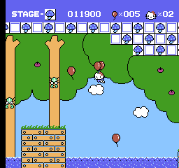 Screenshot of Balloon Kid (NES, 1990) - MobyGames