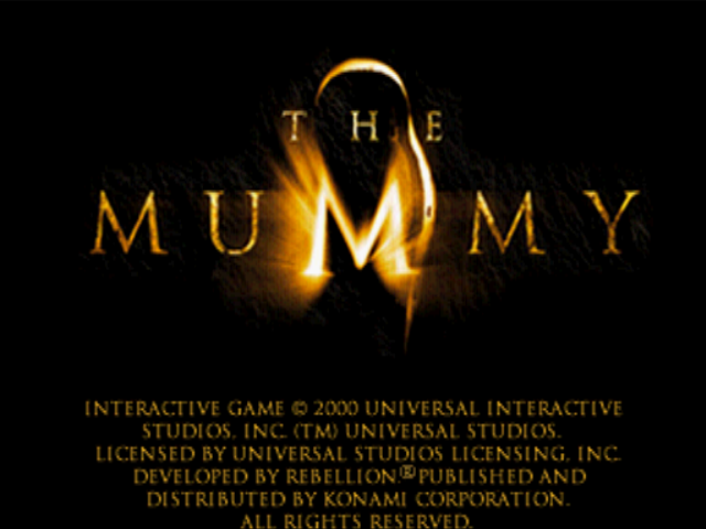 The Mummy (PlayStation) screenshot: Title screen
