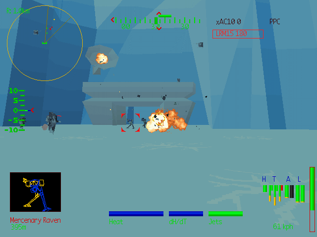 Screenshot of MechWarrior 2: Ghost Bear's Legacy (DOS, 1995) - MobyGames