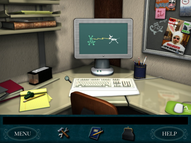 Nancy Drew: Danger by Design (Windows) screenshot: Your work station
