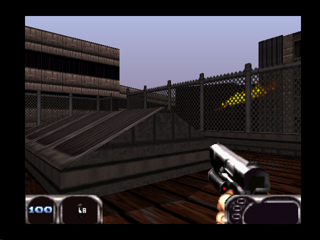 Duke Nukem 64 (Nintendo 64) screenshot: Hollywood Holocaust: the opening of the game