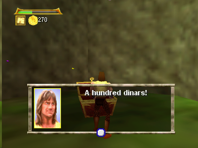 Hercules: The Legendary Journeys (Nintendo 64) screenshot: These chests might have money or chest items