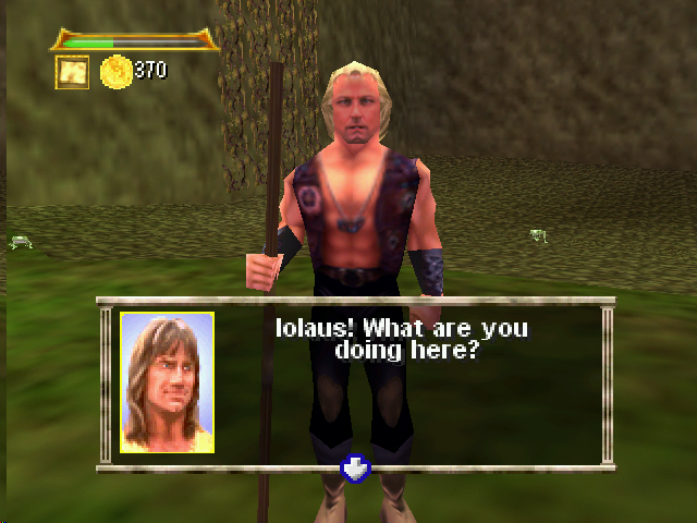 Hercules: The Legendary Journeys (Nintendo 64) screenshot: Your sidekick Iolaus