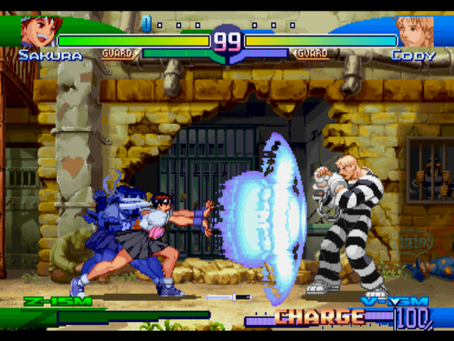 Screenshot of Street Fighter Alpha 3 (Arcade, 1998) - MobyGames