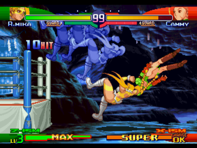 Street Fighter Alpha 3 Max [PSP] - Cammy Gameplay (Expert Mode