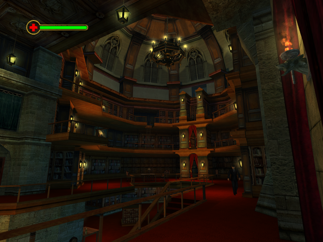 Indiana Jones and the Emperor's Tomb (Windows) screenshot: The library