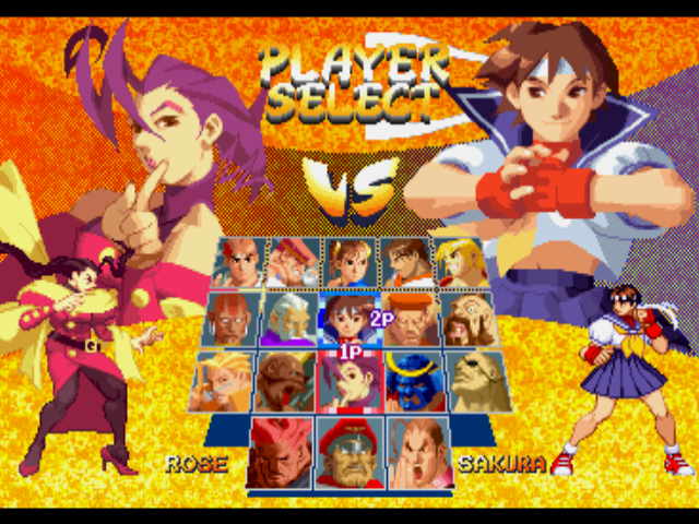 Screenshot of Street Fighter Collection (PlayStation, 1997) - MobyGames