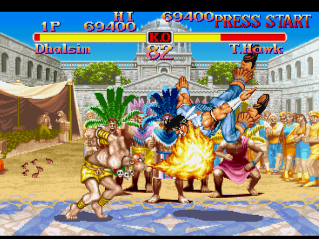 Screenshot of Street Fighter Collection (PlayStation, 1997) - MobyGames