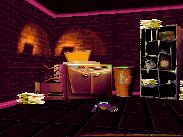 Goosebumps: Attack of the Mutant (Windows) screenshot: The backoffice copy room