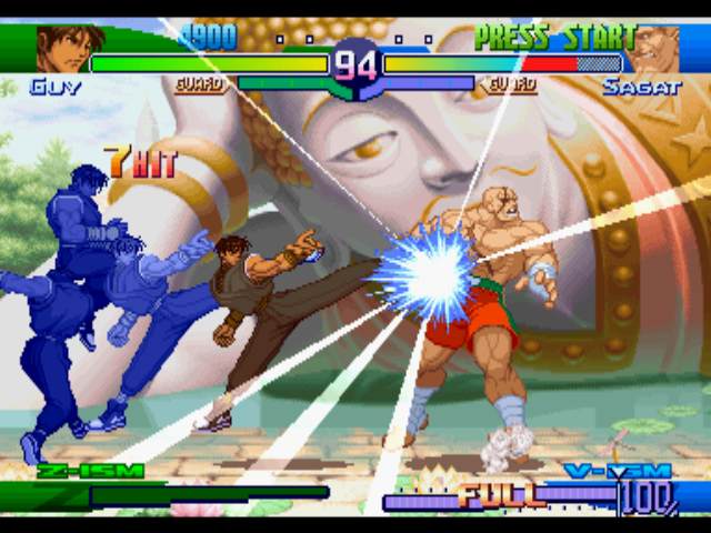 Screenshot of Street Fighter Alpha 3 (Arcade, 1998) - MobyGames