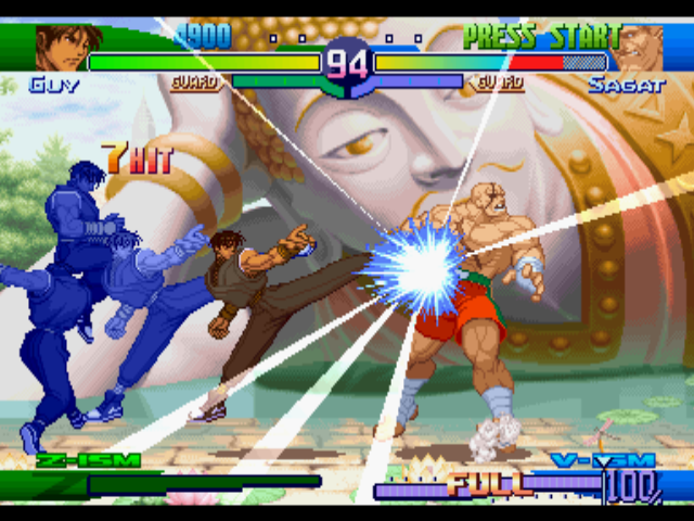 Screenshot of Street Fighter Alpha 3 (PlayStation, 1998) - MobyGames