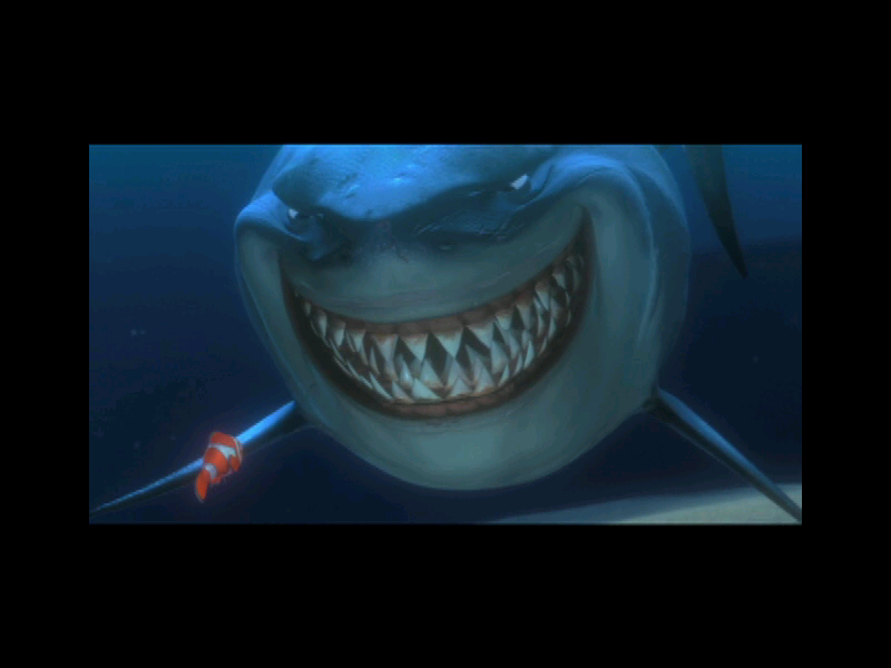 Disney•Pixar Finding Nemo (Windows) screenshot: Meet Bruce the Shark in another film clip