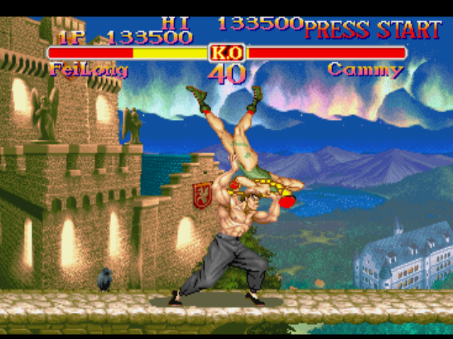 Screenshot of Street Fighter Collection (PlayStation, 1997) - MobyGames