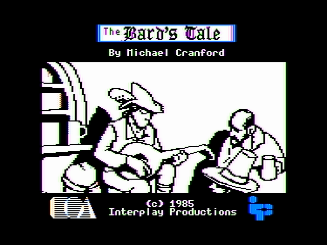 Tales of the Unknown: Volume I - The Bard's Tale (Apple II) screenshot: Title Screen