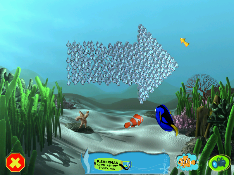 Disney•Pixar Finding Nemo (Windows) screenshot: Clear directions