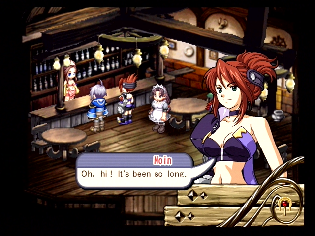 Atelier Iris 2: The Azoth of Destiny (PlayStation 2) screenshot: Noin seems to know everybody...