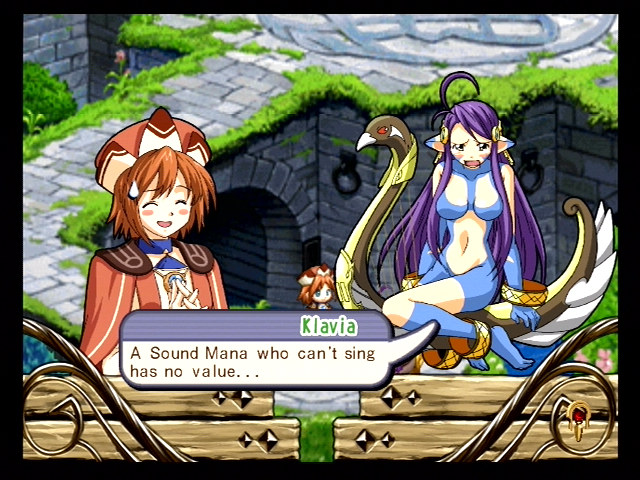 Atelier Iris 2: The Azoth of Destiny (PlayStation 2) screenshot: You may need to help various people, or even Mana...