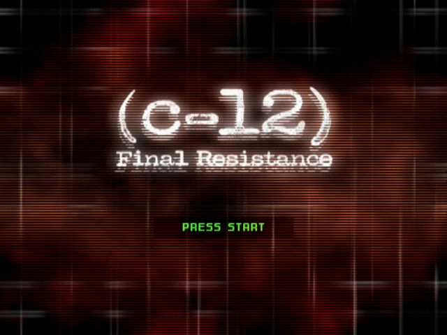 C-12: Final Resistance (PlayStation) screenshot: Title screen.
