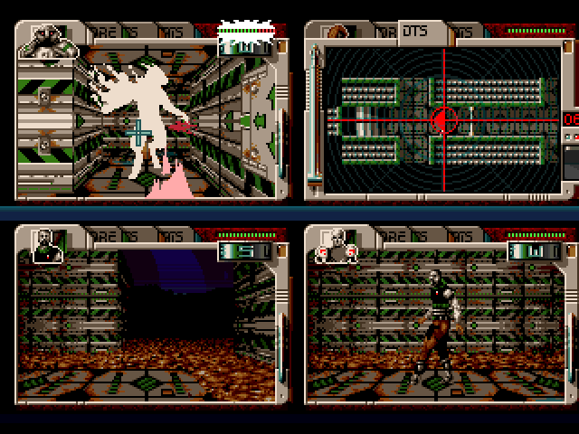 Hired Guns (Amiga) screenshot: Say hello to my little friend