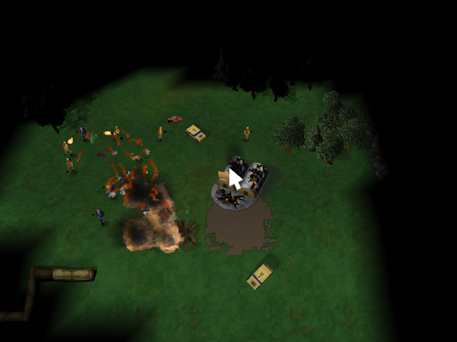 Command & Conquer (Nintendo 64) screenshot: Base is under attack.