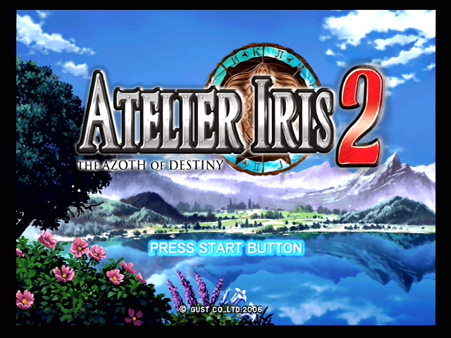 Atelier Iris 2: The Azoth of Destiny (PlayStation 2) screenshot: Title and main menu