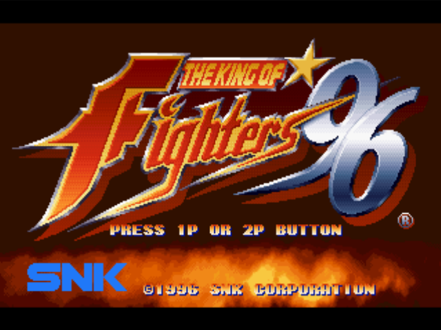 The King of Fighters '96 (PlayStation) screenshot: Title screen