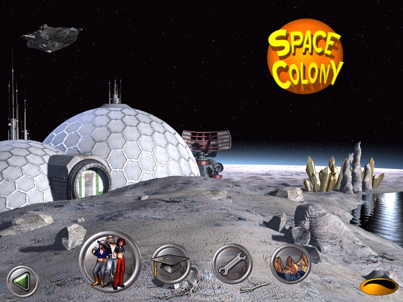 Space Colony (Windows) screenshot: Main Menu