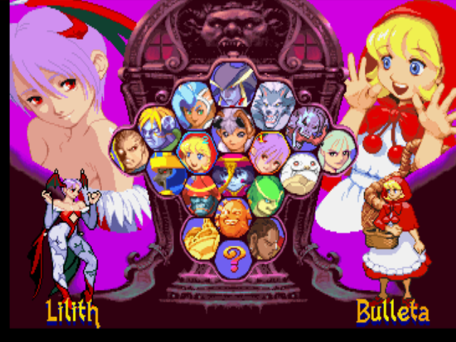 Screenshot of Darkstalkers 3 (PlayStation, 1997) - MobyGames