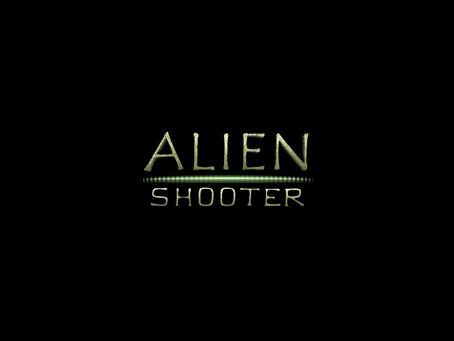 Alien Shooter (Windows) screenshot: Title Screen