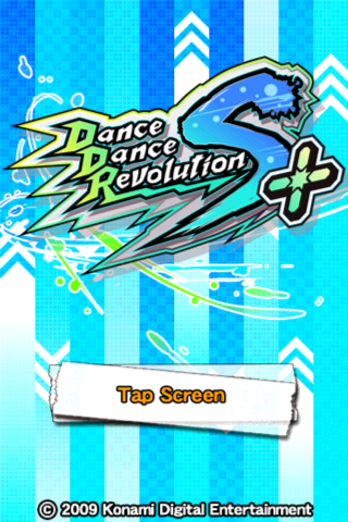 Dance Dance Revolution S+ (iPhone) screenshot: Title screen
