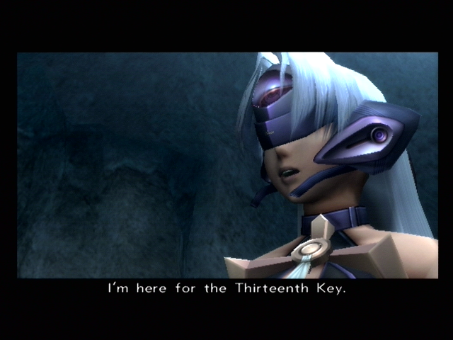 Xenosaga: Episode III - Also Sprach Zarathustra (PlayStation 2) screenshot: A new (and challenging) opponent...