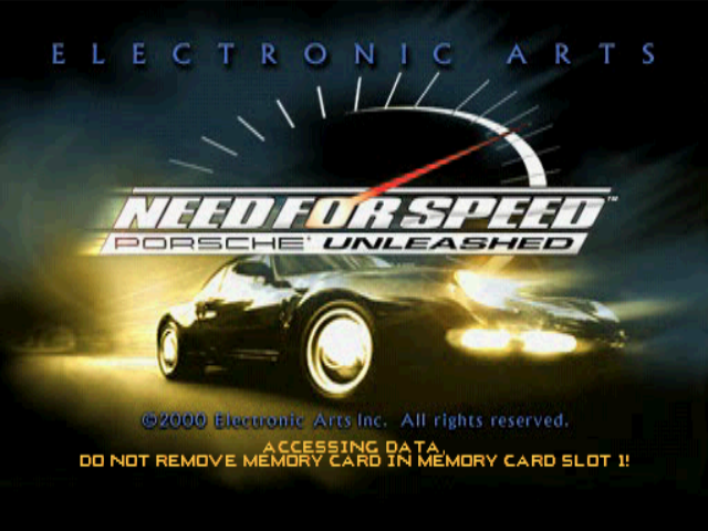 Need for Speed: Porsche Unleashed (PlayStation) screenshot: Title screen
