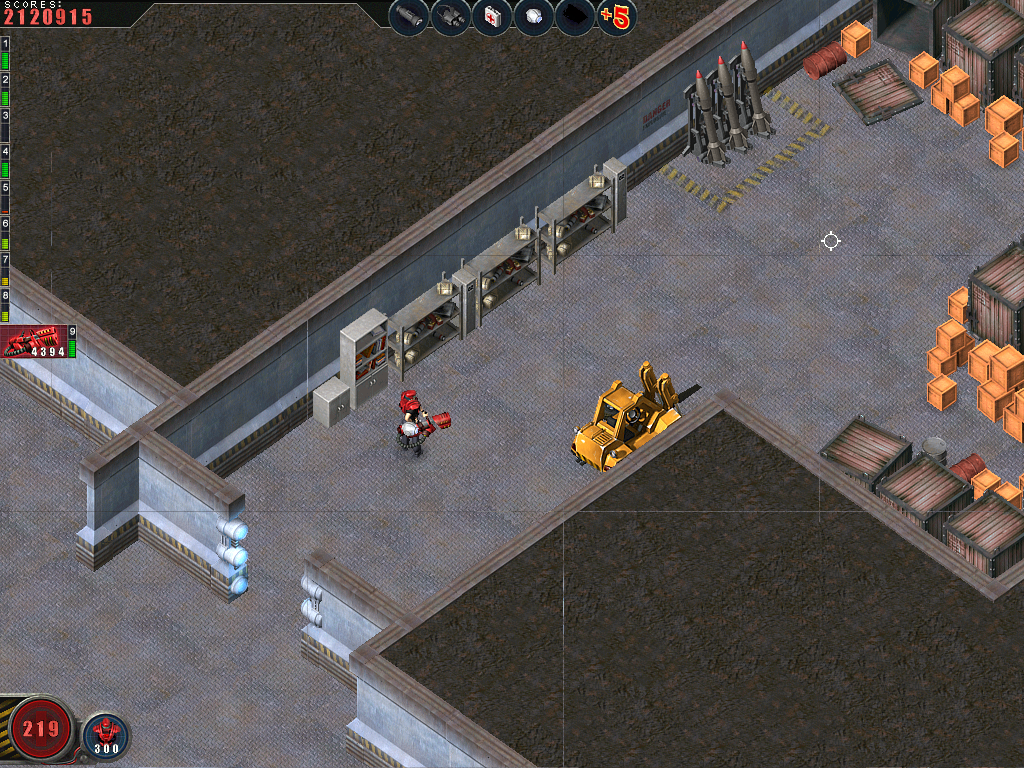Alien Shooter (Windows) screenshot: Storage facilities