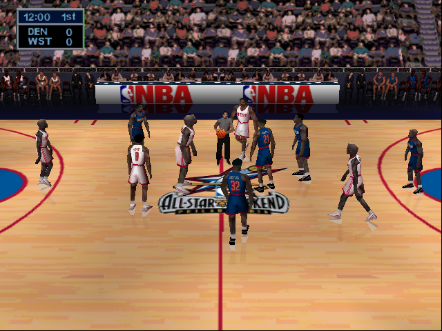 NBA Jam 99 (Nintendo 64) screenshot: Starting the match.