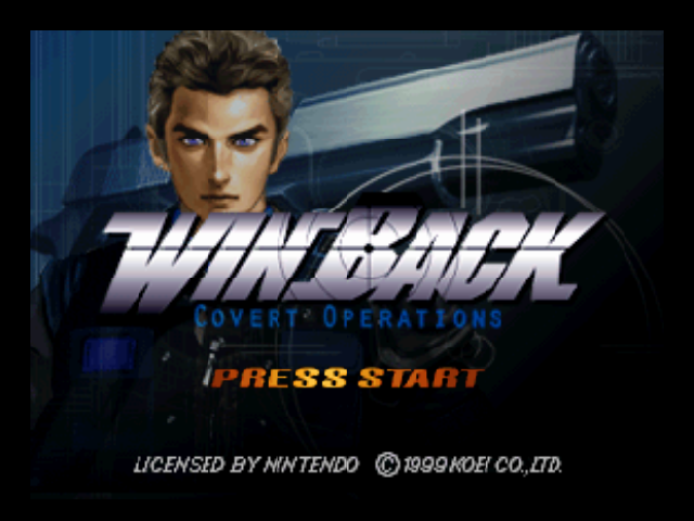 WinBack: Covert Operations (Nintendo 64) screenshot: Title screen.