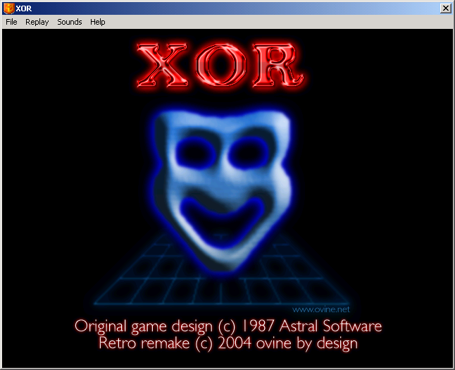Xor (Windows) screenshot: Title screen