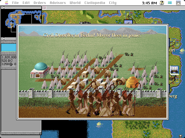 Screenshot Of Sid Meier's Civilization (Macintosh, 1991) - MobyGames