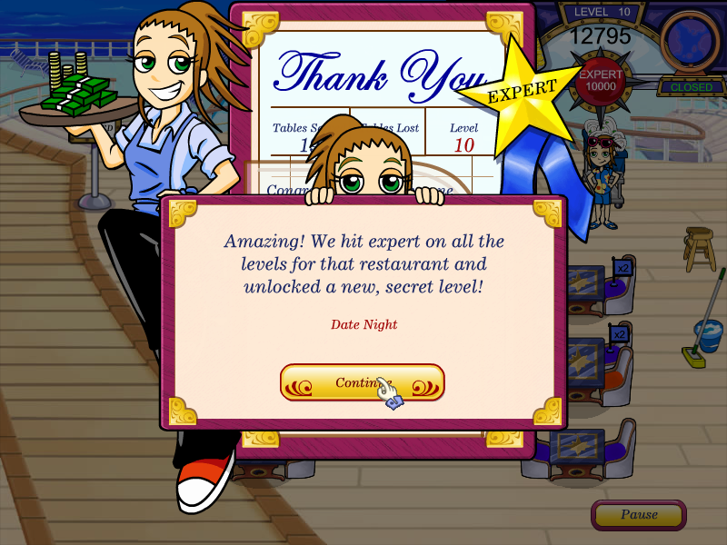 Screenshot of Diner Dash 2: Restaurant Rescue (Windows, 2006) - MobyGames