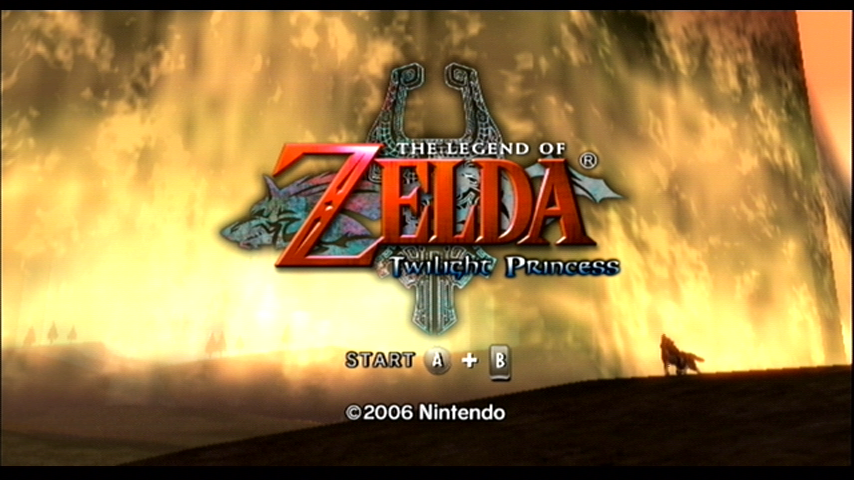 The Legend of Zelda: Twilight Princess (Wii) screenshot: Title screen