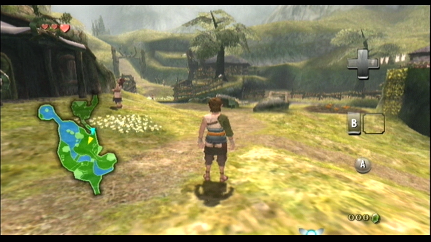 The Legend of Zelda: Twilight Princess (Wii) screenshot: The game begins in this little village.