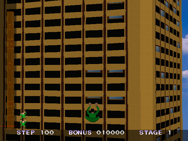 Crazy Climber 2000 (PlayStation) screenshot: Stage 1