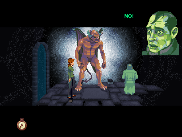 The Blackwell Legacy (Windows) screenshot: Confrontation with a demon