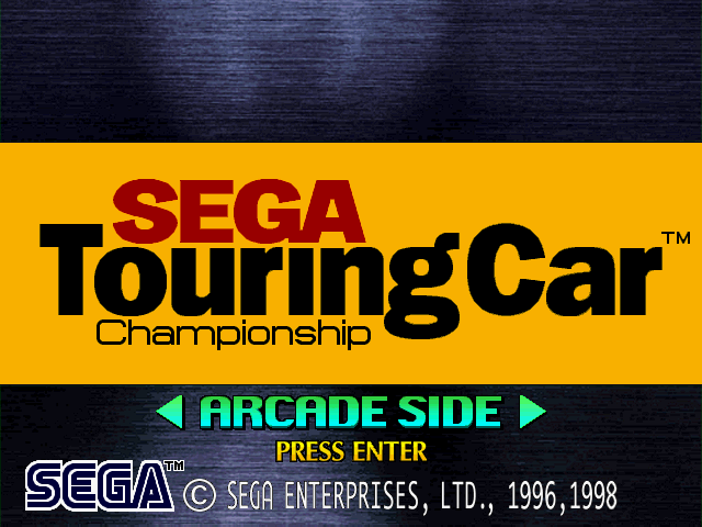 SEGA Touring Car Championship (Windows) screenshot: Arcade Side