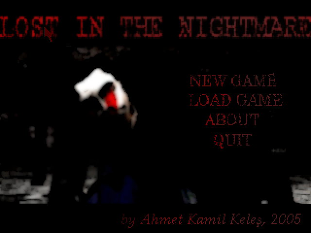 Lost in the Nightmare (Windows) screenshot: Title screen